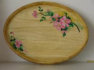 Vassoio ovale rosa canina